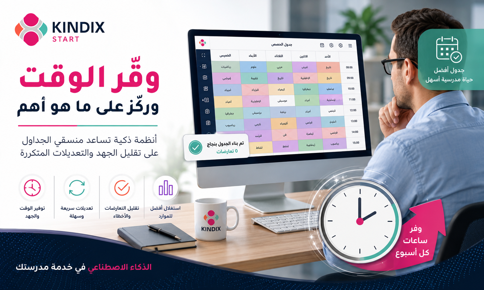 Read more about the article توفير الوقت لمنسق الجدول